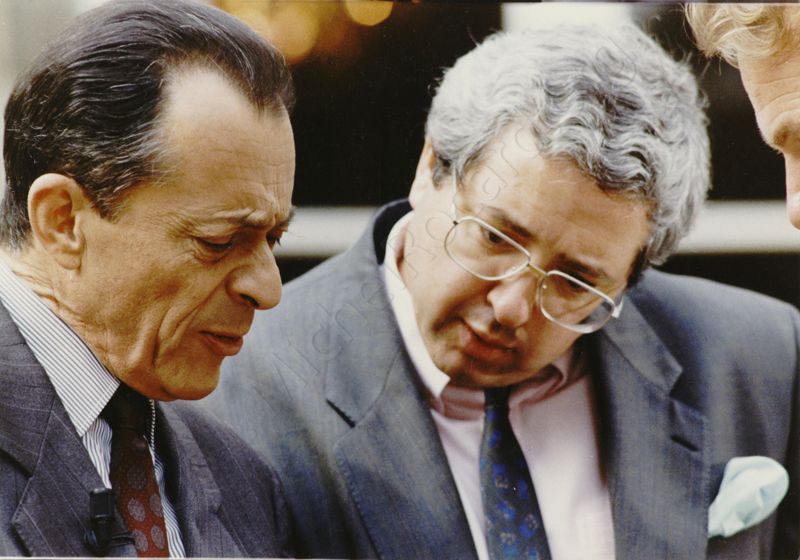 Michel Rocard et Jean-Paul Huchon en mai 1988