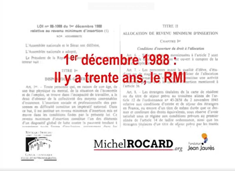 Il y a trente ans, le RMI