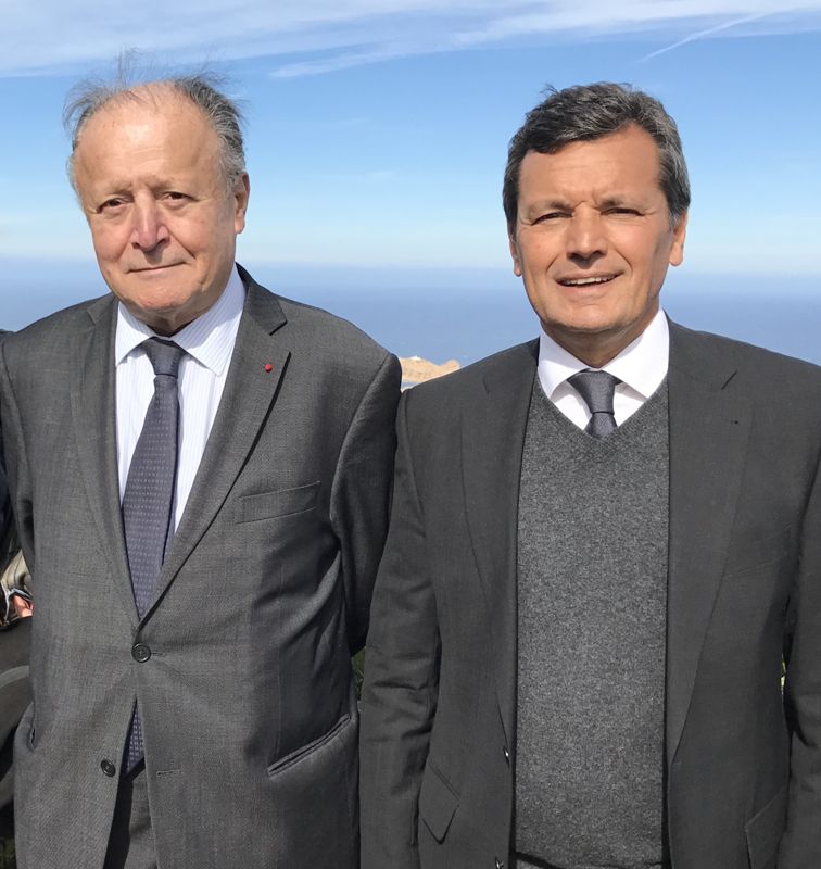 Tony Dreyfus et Jean-Etienne Giamarchi (à dr.), à Monticellu en mars 2017