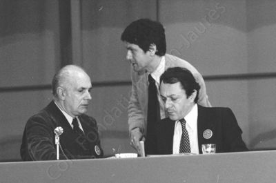Au congrès de Metz (1979), avec Gilles Martinet et Christian Blanc