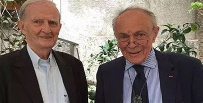 Michel Rocard et Edmond Simeoni (Photo DR)