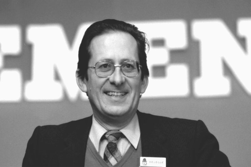 Michel de la Fournière au congrès PS de Valence en 1981 (cliché M. & P. Guéna)